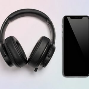 Headphones and smartphone