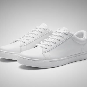 White casual sneakers